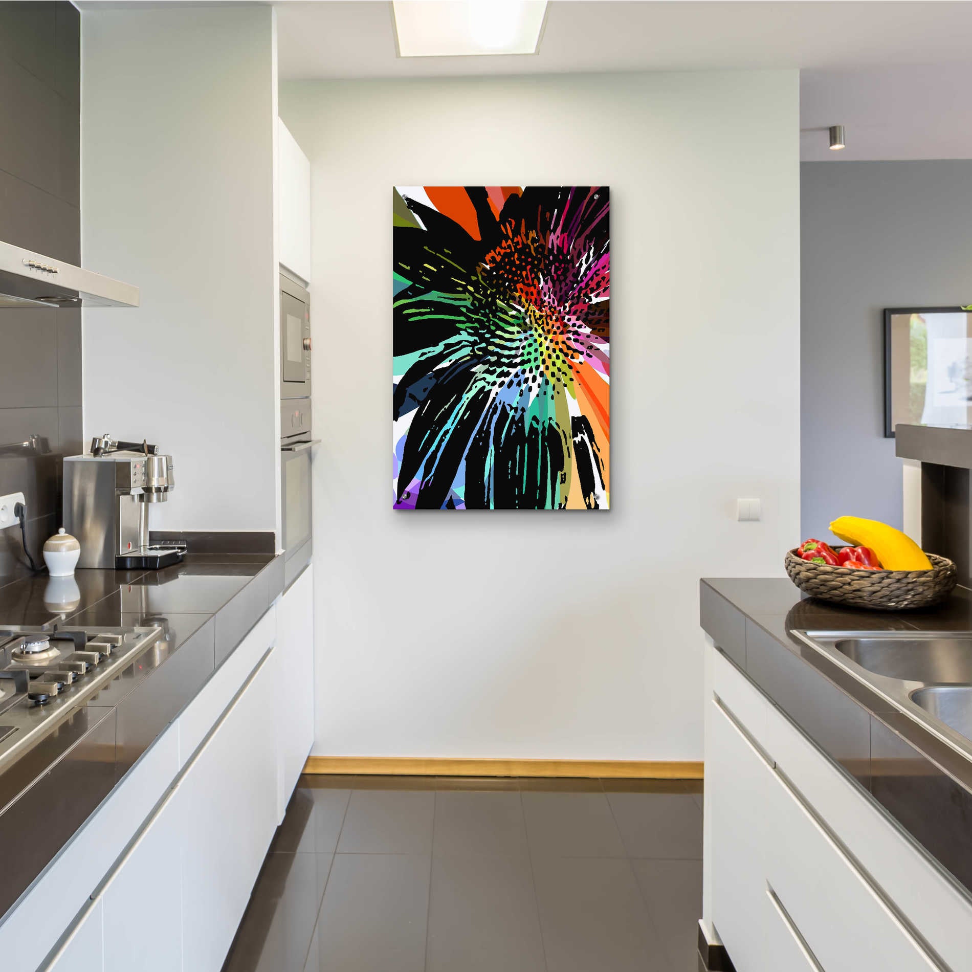 Epic Art 'Flower 25' by Shandra Smith, Acrylic Glass Wall Art,24x36