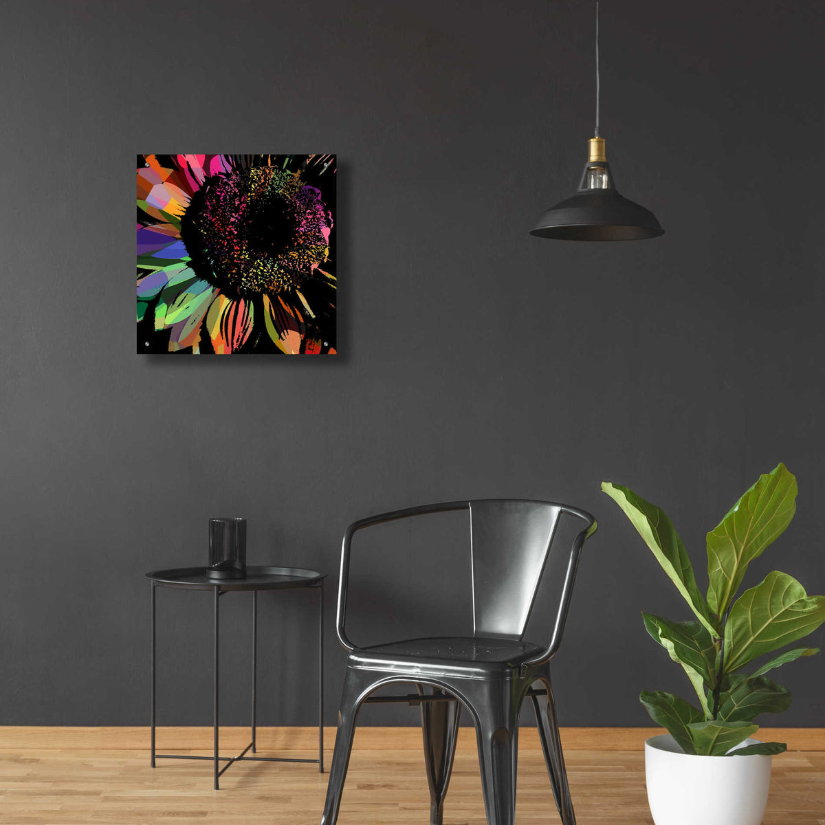 Epic Art 'Flower 30' by Shandra Smith, Acrylic Glass Wall Art,24x24