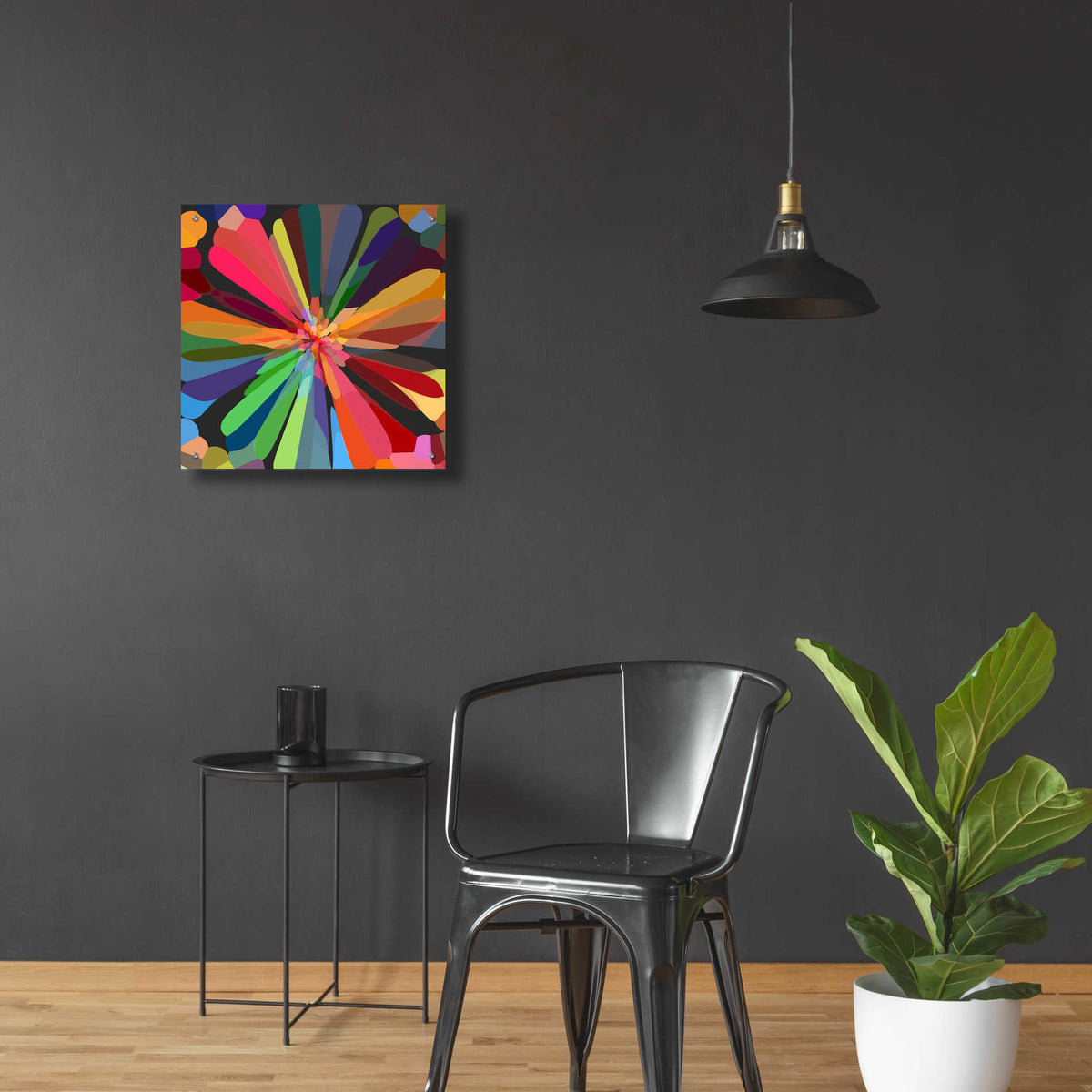Epic Art 'Flower 12' by Shandra Smith, Acrylic Glass Wall Art,24x24