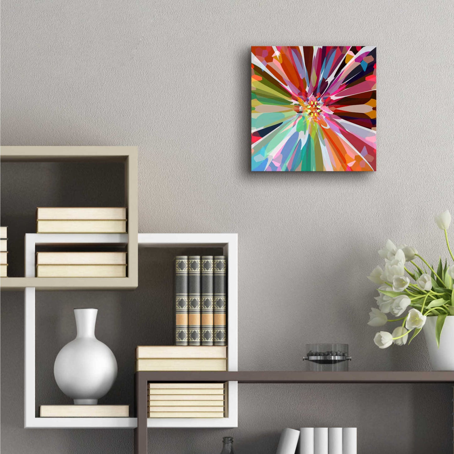 Epic Art 'Flower 16' by Shandra Smith, Acrylic Glass Wall Art,12x12