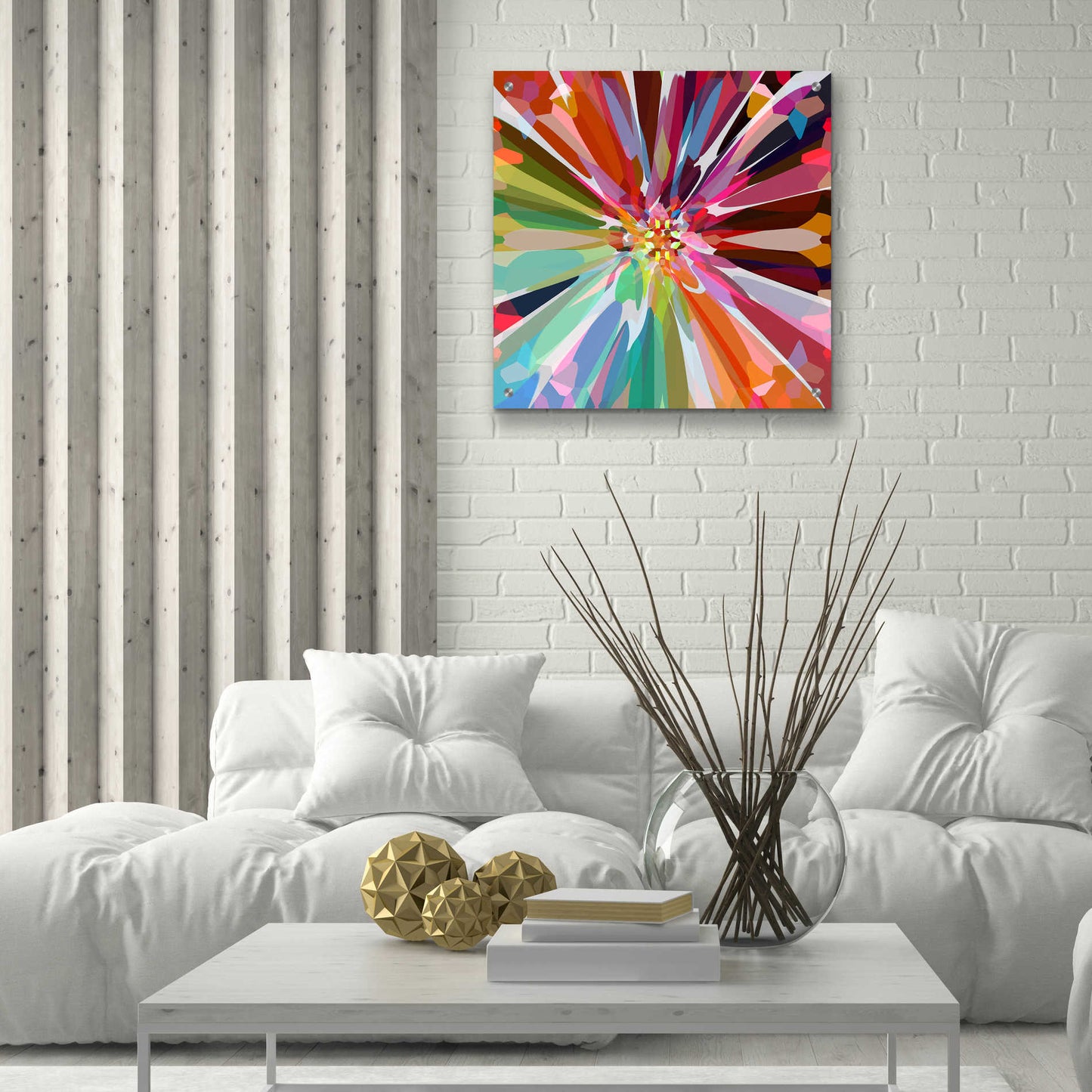 Epic Art 'Flower 16' by Shandra Smith, Acrylic Glass Wall Art,24x24