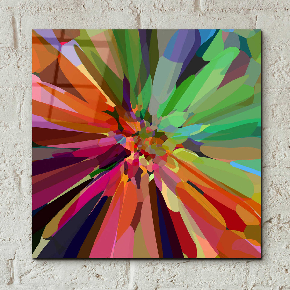 Epic Art 'Flower 27 ' by Shandra Smith, Acrylic Glass Wall Art,12x12