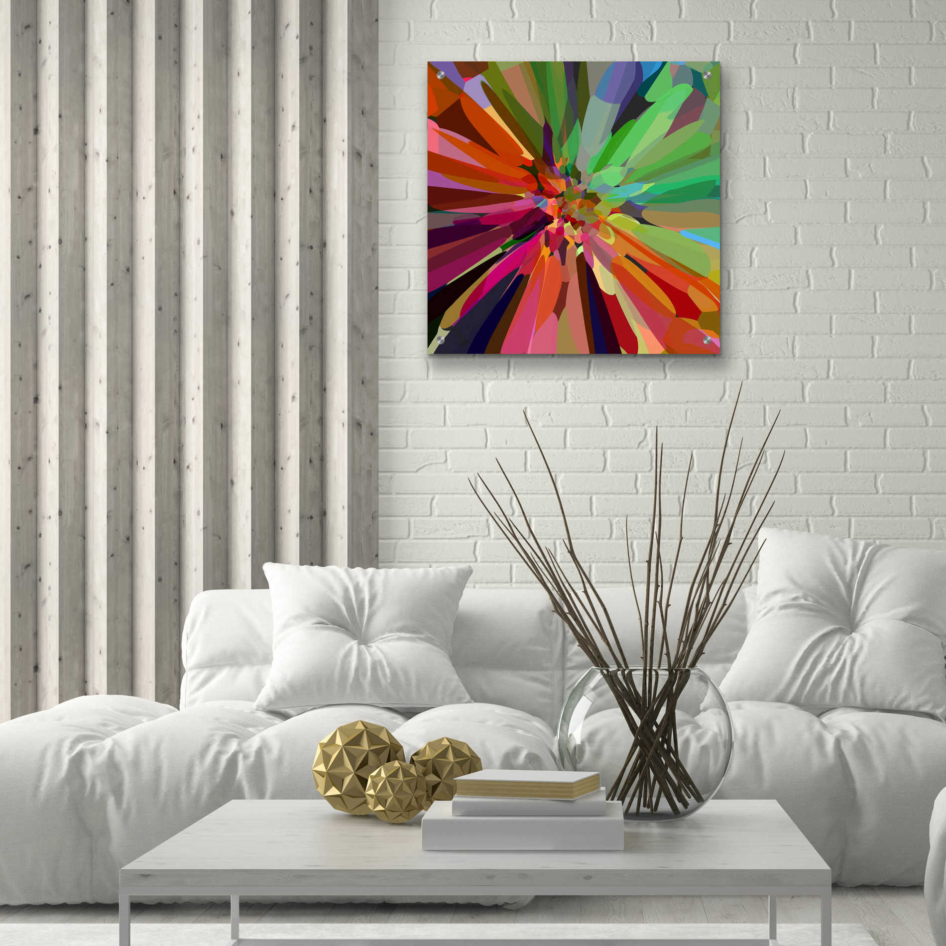 Epic Art 'Flower 27 ' by Shandra Smith, Acrylic Glass Wall Art,24x24