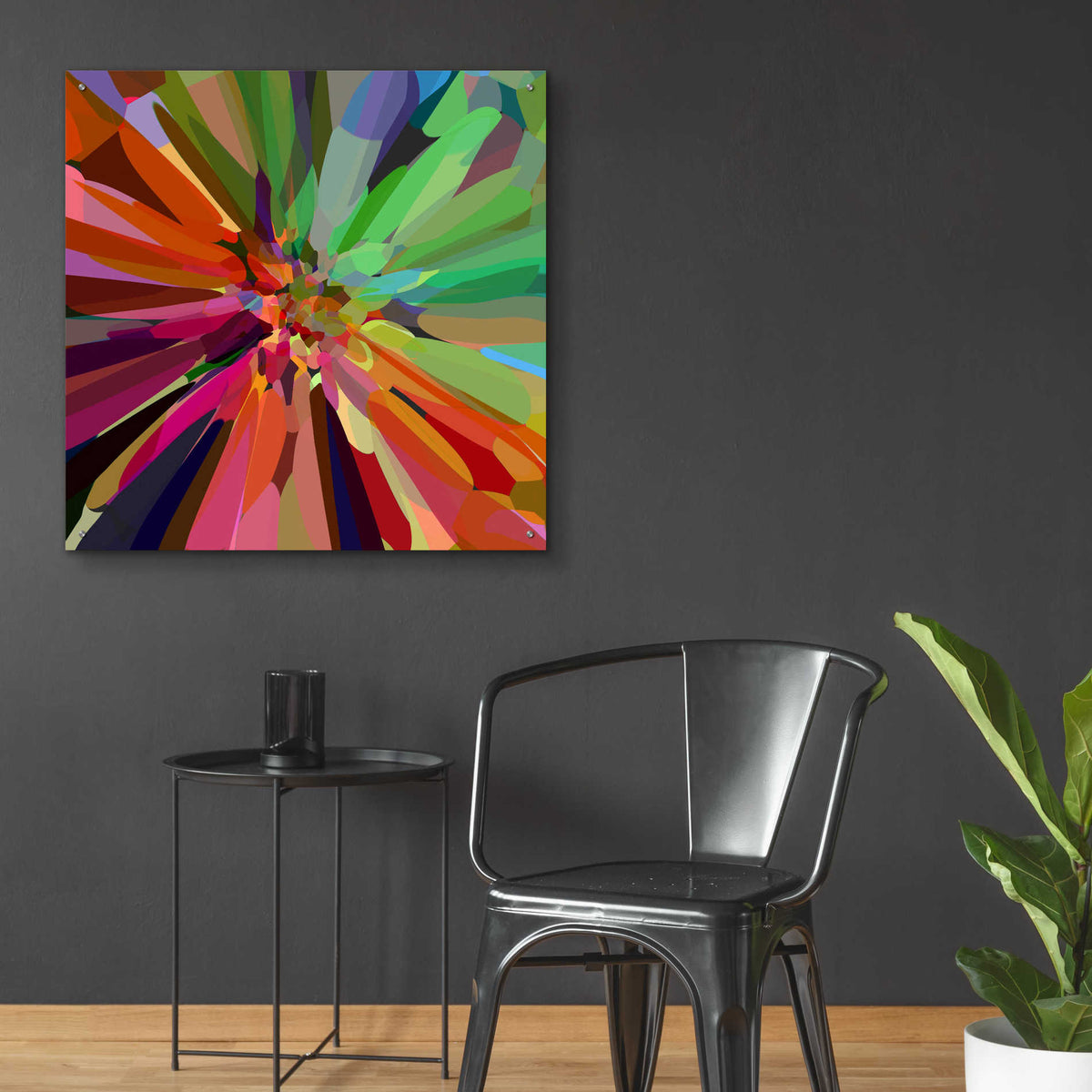 Epic Art 'Flower 27 ' by Shandra Smith, Acrylic Glass Wall Art,36x36