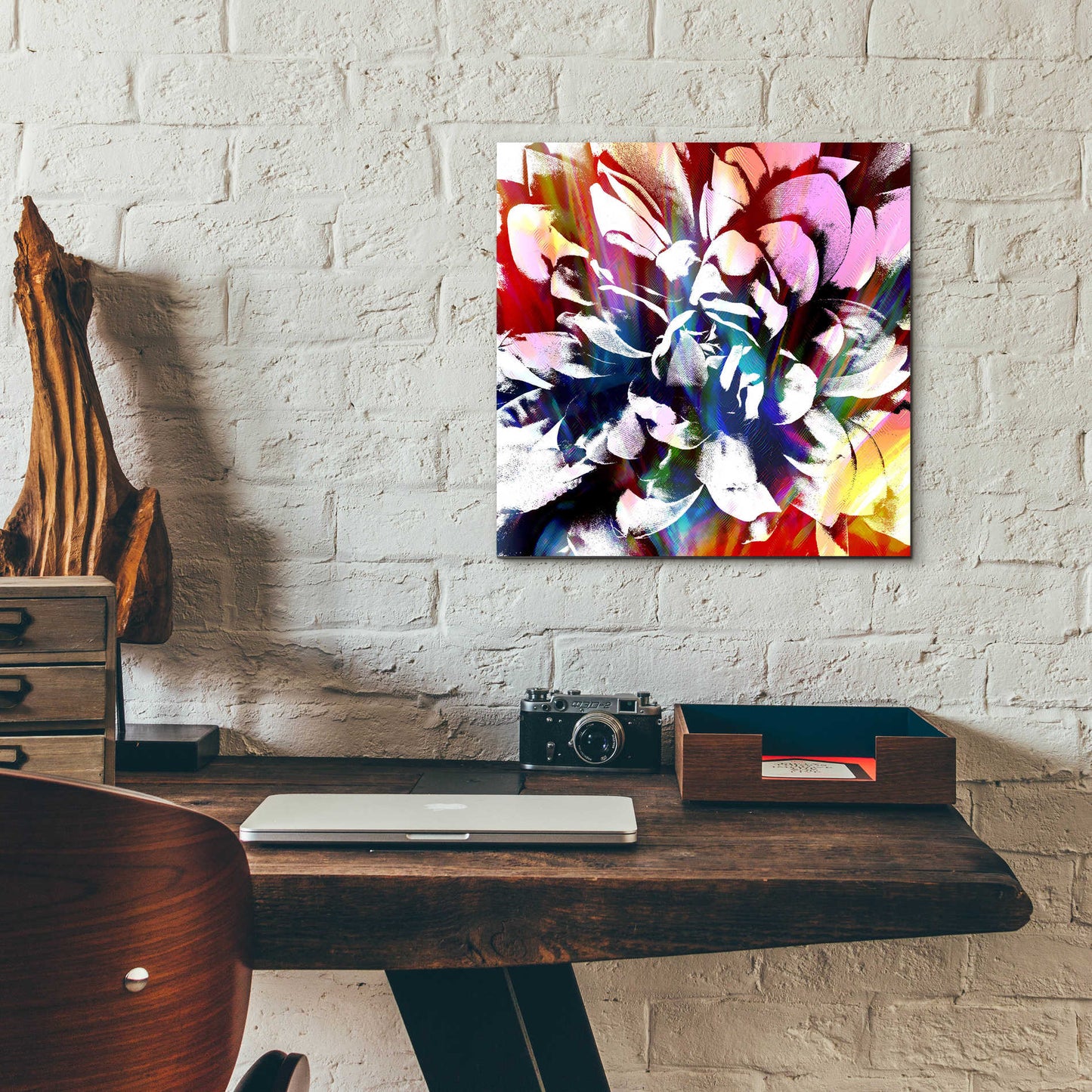 Epic Art 'Flower Power' by Shandra Smith, Acrylic Glass Wall Art,12x12