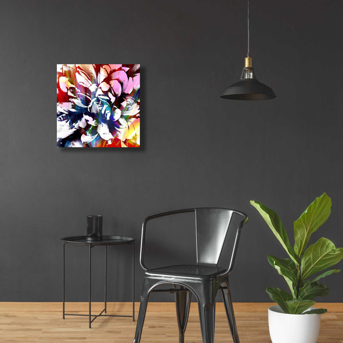 Epic Art 'Flower Power' by Shandra Smith, Acrylic Glass Wall Art,24x24