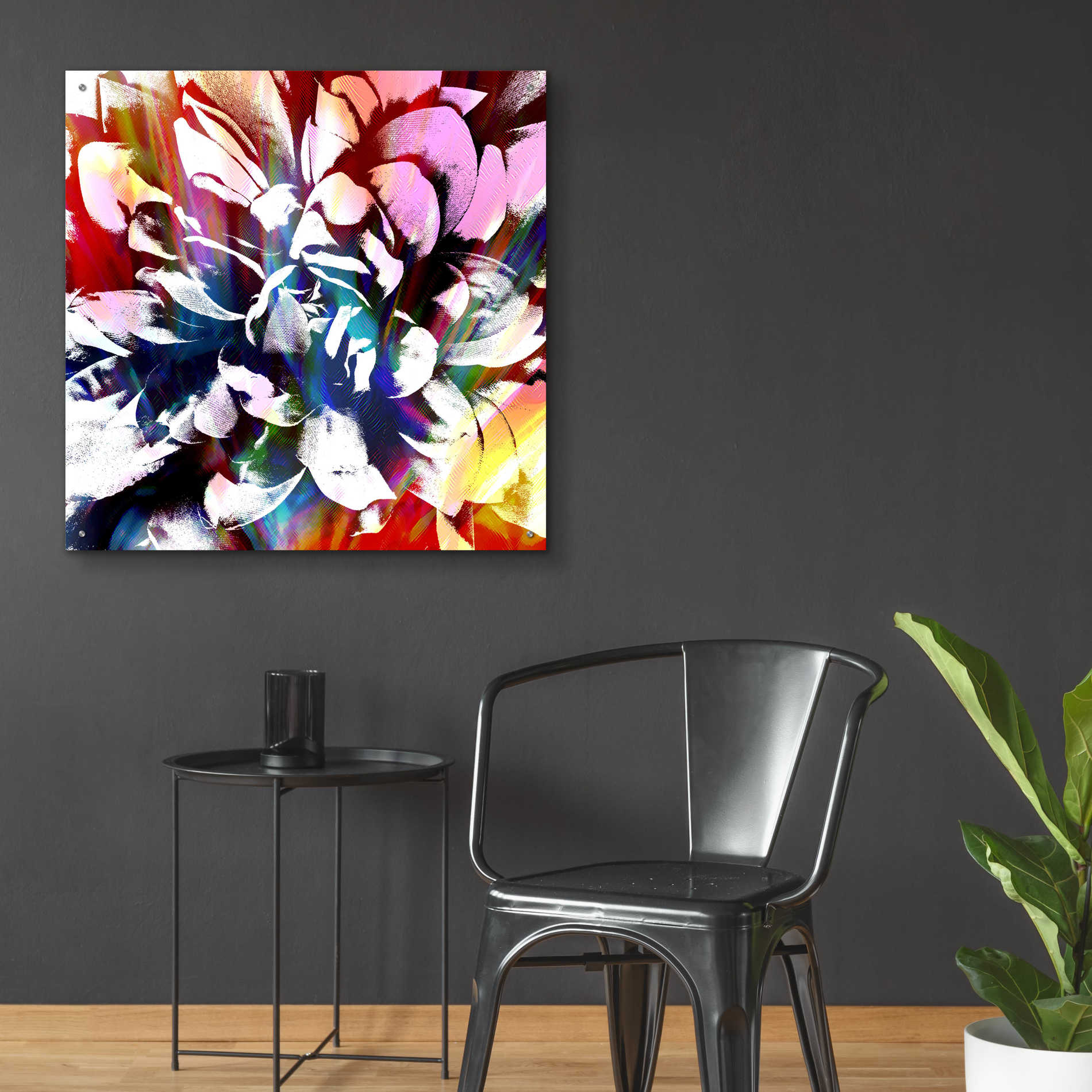 Epic Art 'Flower Power' by Shandra Smith, Acrylic Glass Wall Art,36x36