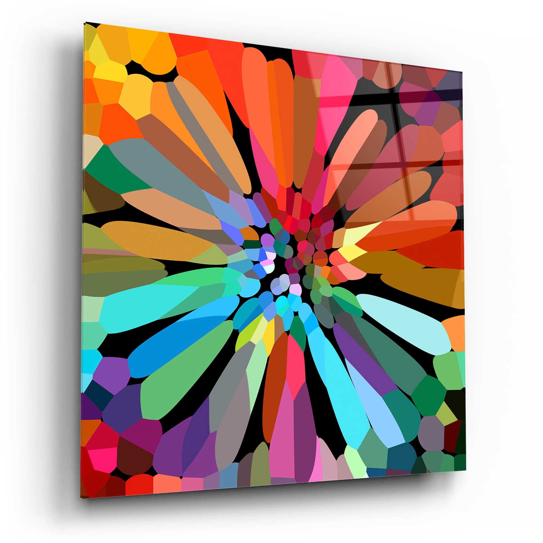 Epic Art 'Flower' by Shandra Smith, Acrylic Glass Wall Art,12x12