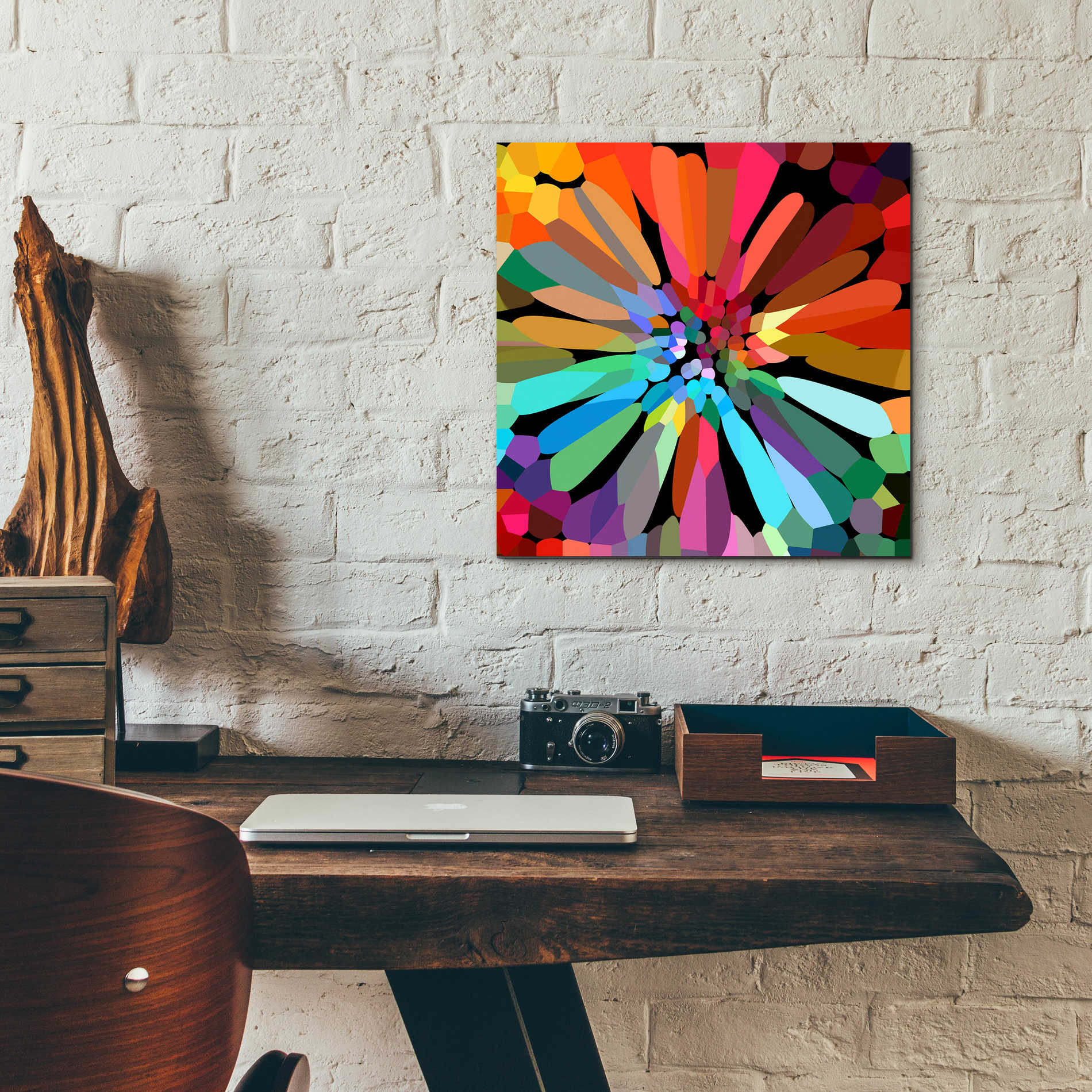 Epic Art 'Flower' by Shandra Smith, Acrylic Glass Wall Art,12x12