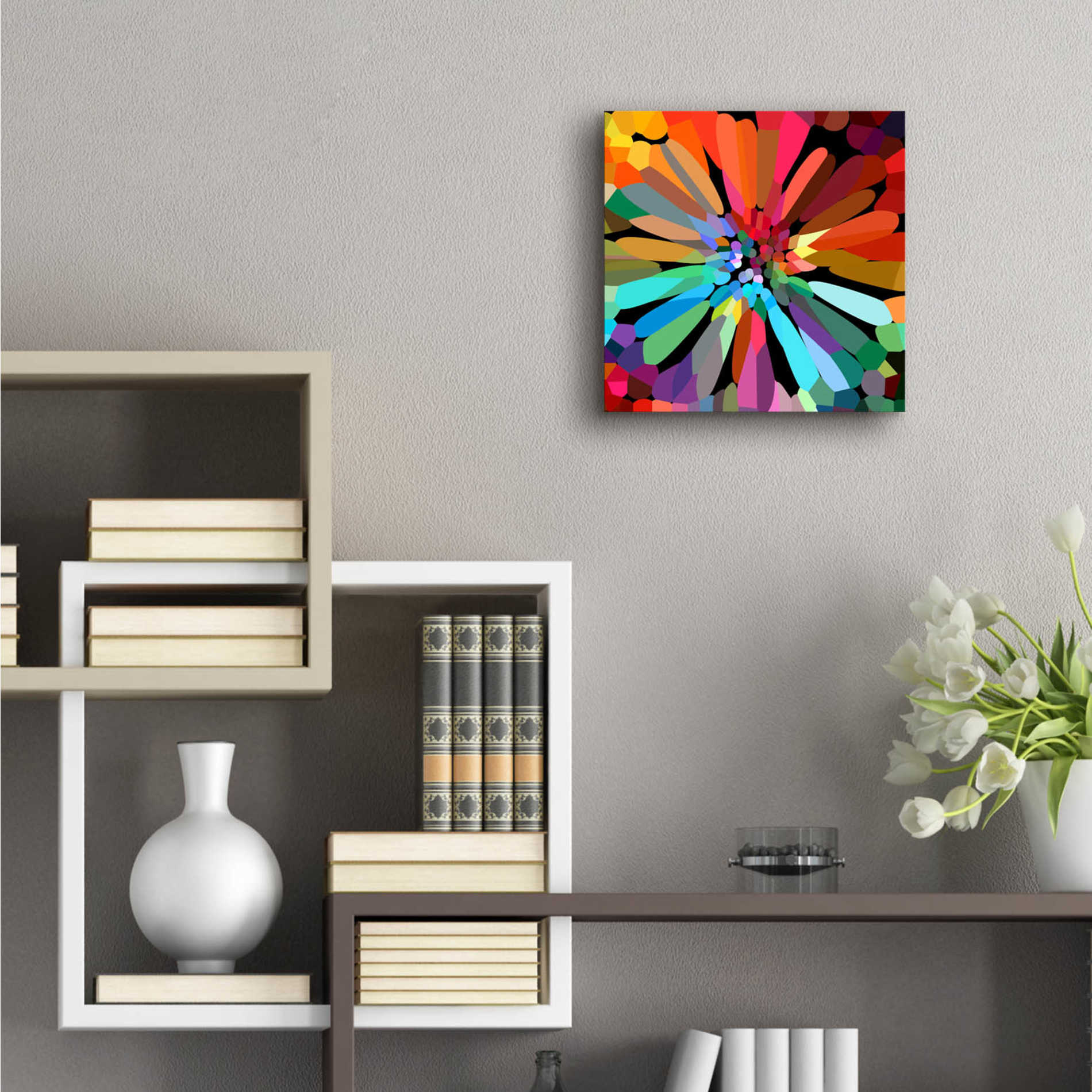 Epic Art 'Flower' by Shandra Smith, Acrylic Glass Wall Art,12x12