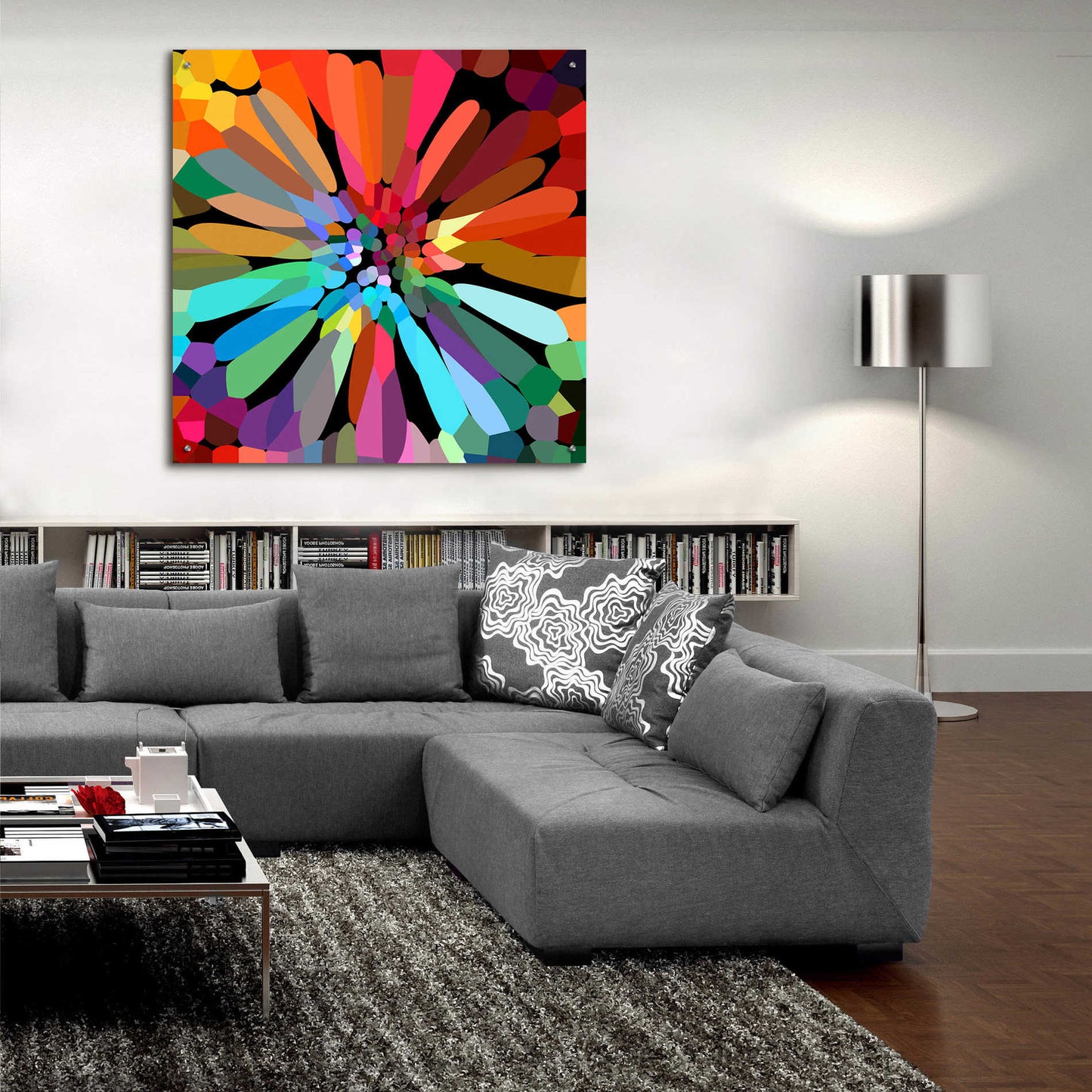 Epic Art 'Flower' by Shandra Smith, Acrylic Glass Wall Art,36x36