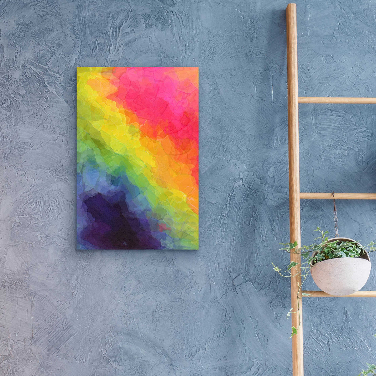 Epic Art 'Joyful' by Shandra Smith, Acrylic Glass Wall Art,16x24