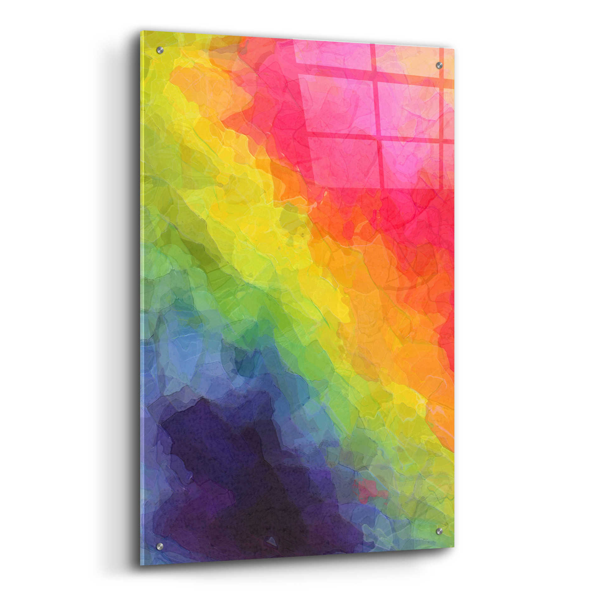 Epic Art 'Joyful' by Shandra Smith, Acrylic Glass Wall Art,24x36