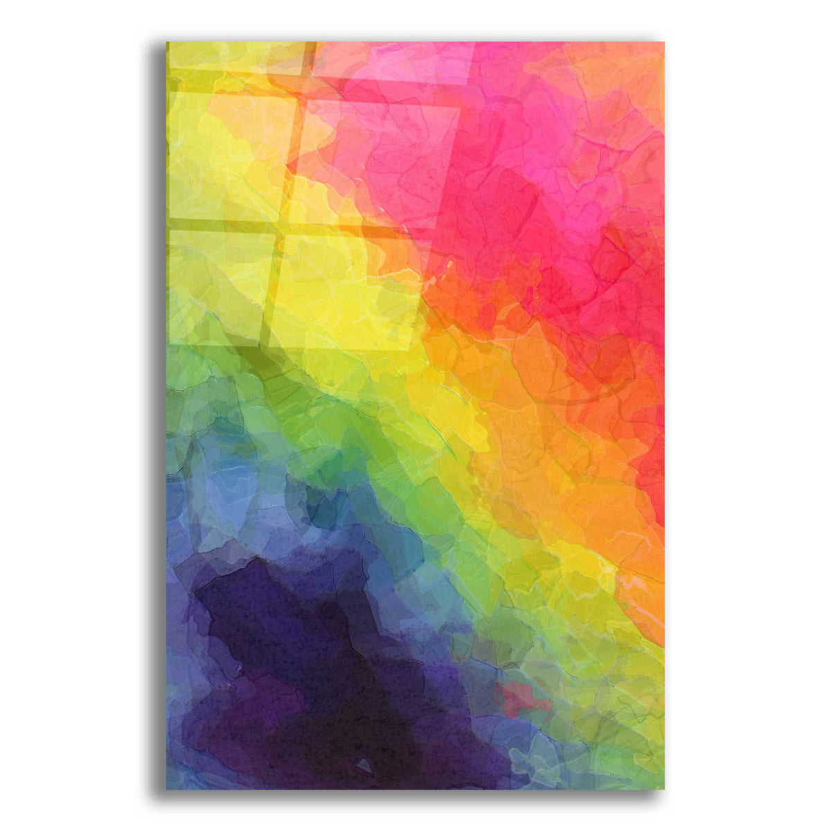 Epic Art 'Joyful' by Shandra Smith, Acrylic Glass Wall Art,12x18x1.1x0,18x26x1.1x0,26x40x1.74x0,40x60x1.74x0