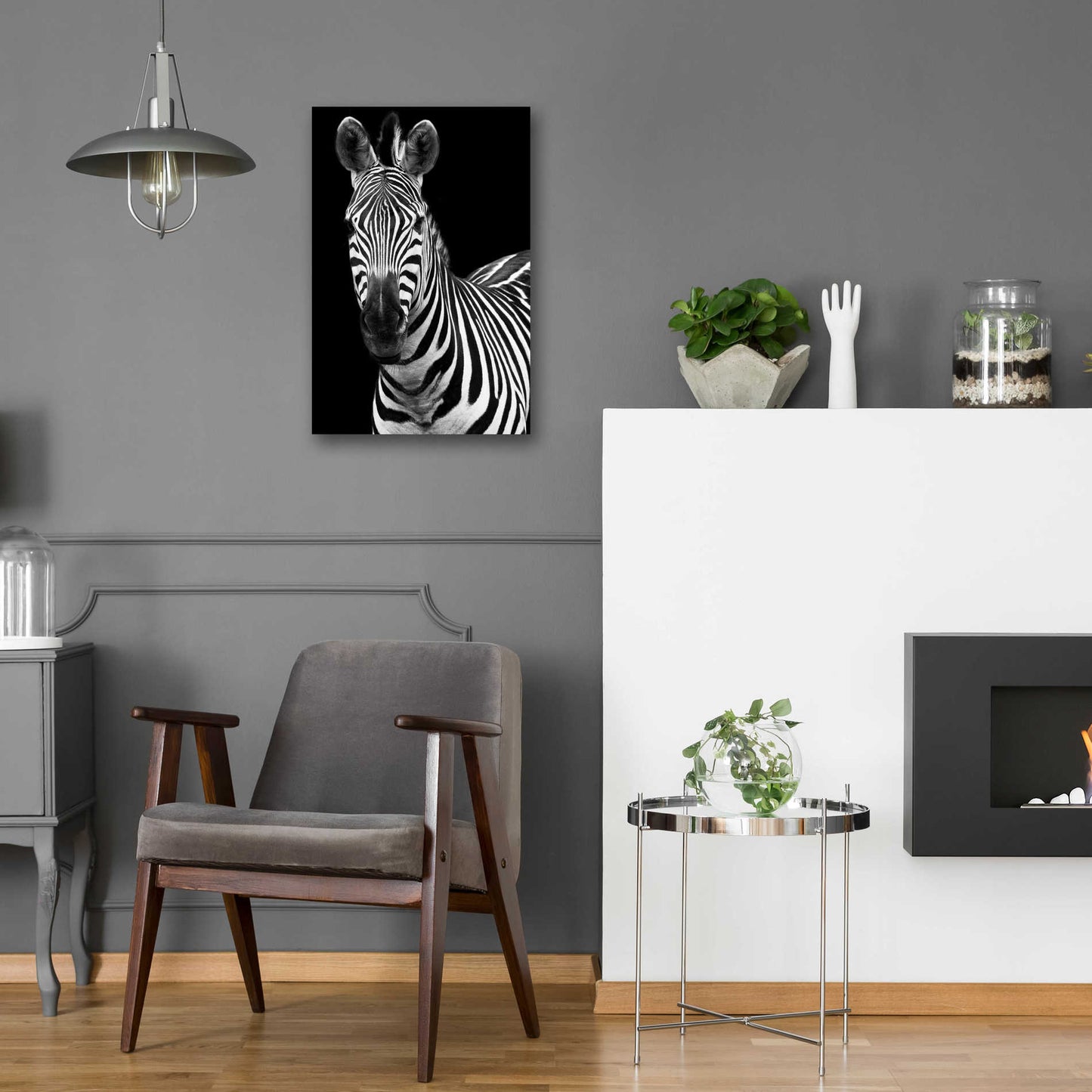 Epic Art 'Zebra II' by Debra Van Swearingen, Acrylic Glass Wall Art,16x24