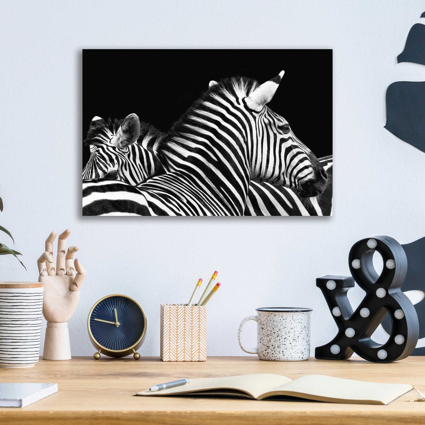 Epic Art 'Zebra I' by Debra Van Swearingen, Acrylic Glass Wall Art,16x12