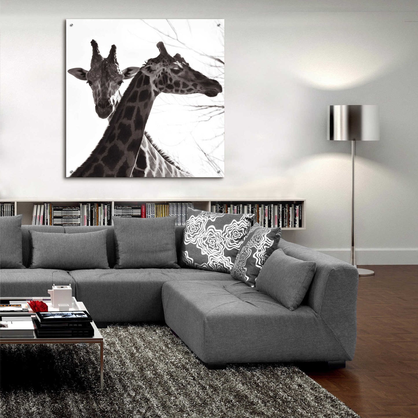 Epic Art 'Giraffe II' by Debra Van Swearingen, Acrylic Glass Wall Art,36x36