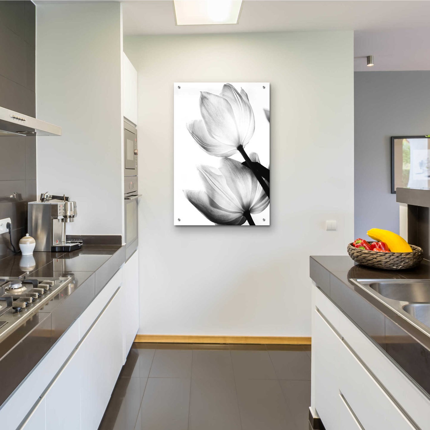 Epic Art 'Translucent Tulips II' by Debra Van Swearingen, Acrylic Glass Wall Art,24x36