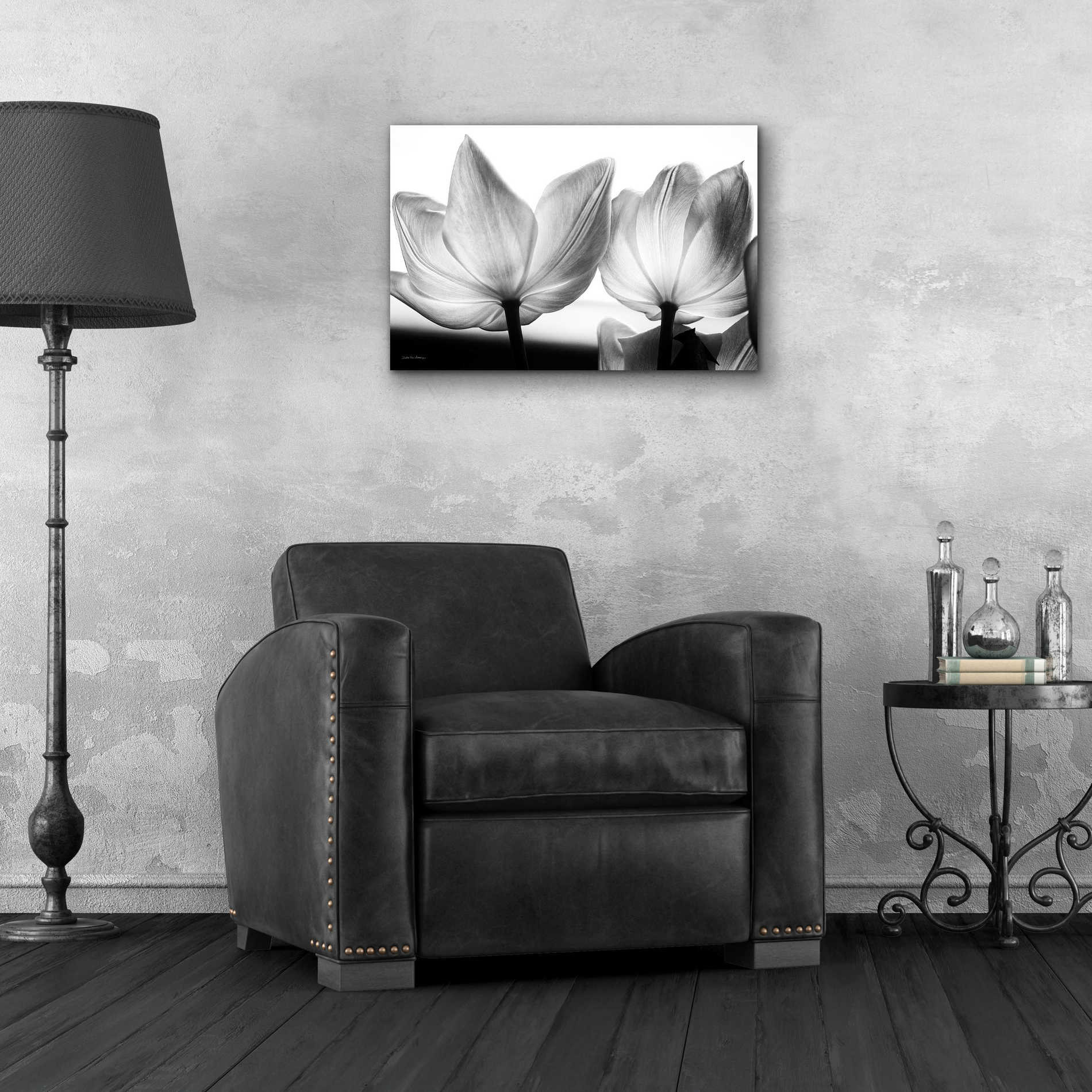 Epic Art 'Translucent Tulips V' by Debra Van Swearingen, Acrylic Glass Wall Art,24x16