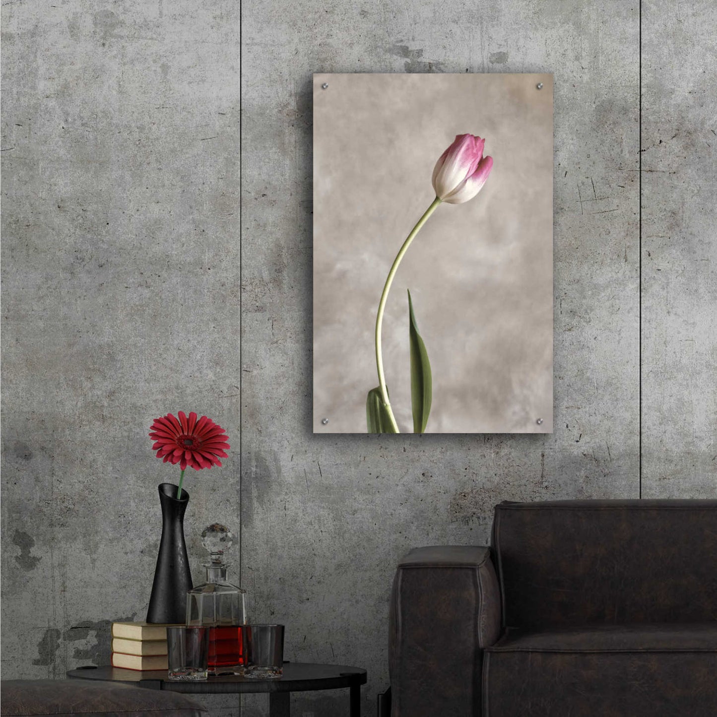 Epic Art 'Fresh Tulips I' by Debra Van Swearingen, Acrylic Glass Wall Art,24x36