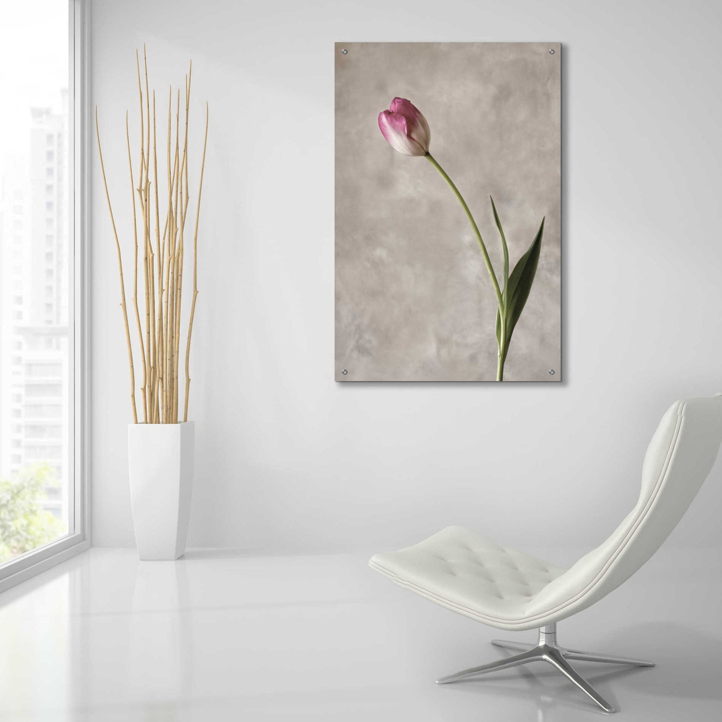 Epic Art 'Fresh Tulips II' by Debra Van Swearingen, Acrylic Glass Wall Art,24x36