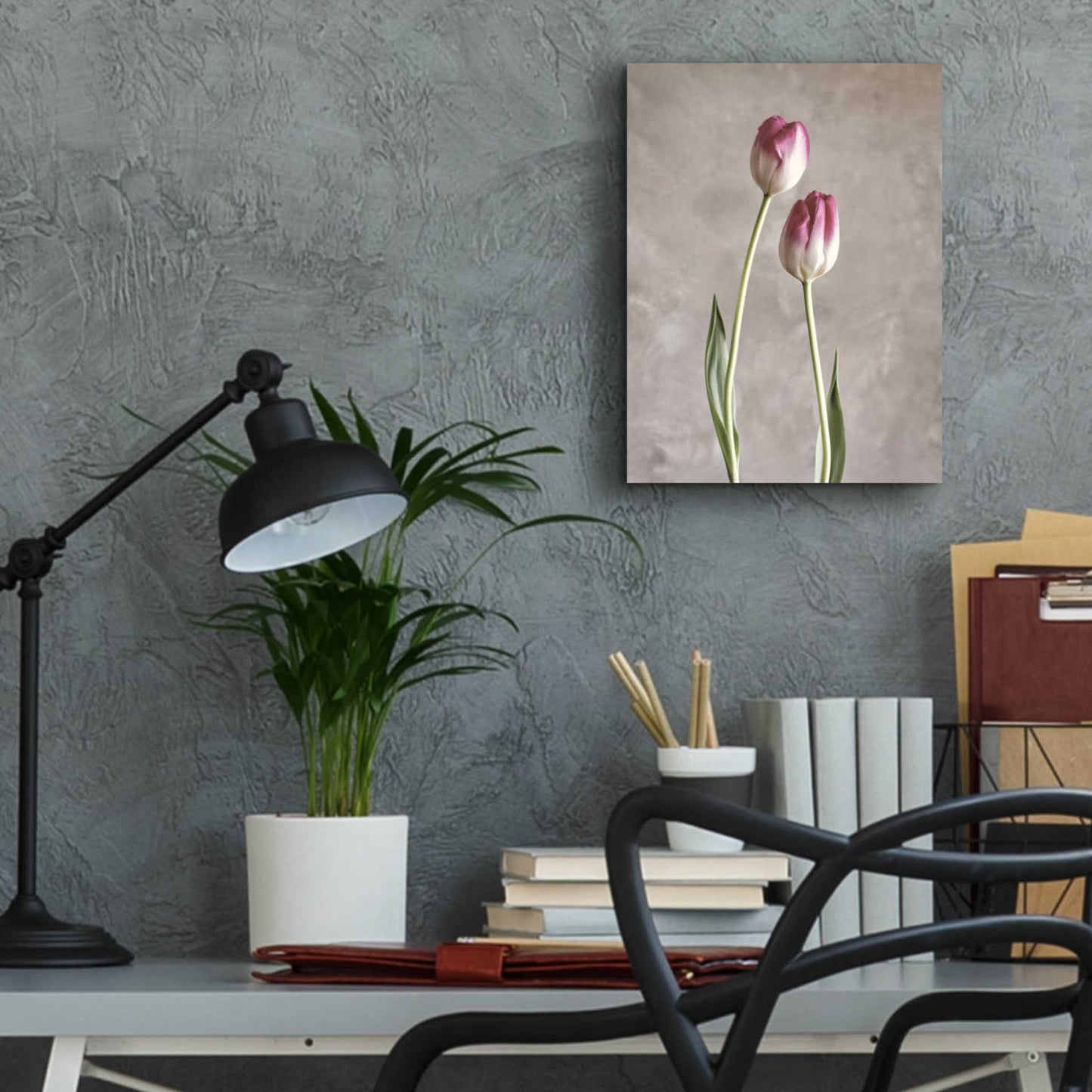 Epic Art 'Fresh Tulips III' by Debra Van Swearingen, Acrylic Glass Wall Art,12x16