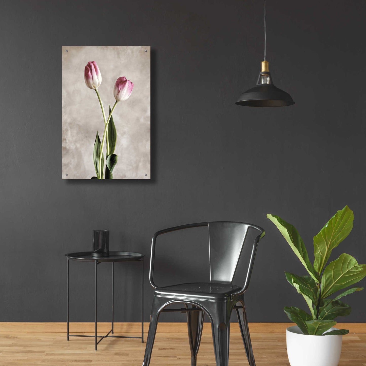 Epic Art 'Fresh Tulips IV' by Debra Van Swearingen, Acrylic Glass Wall Art,24x36