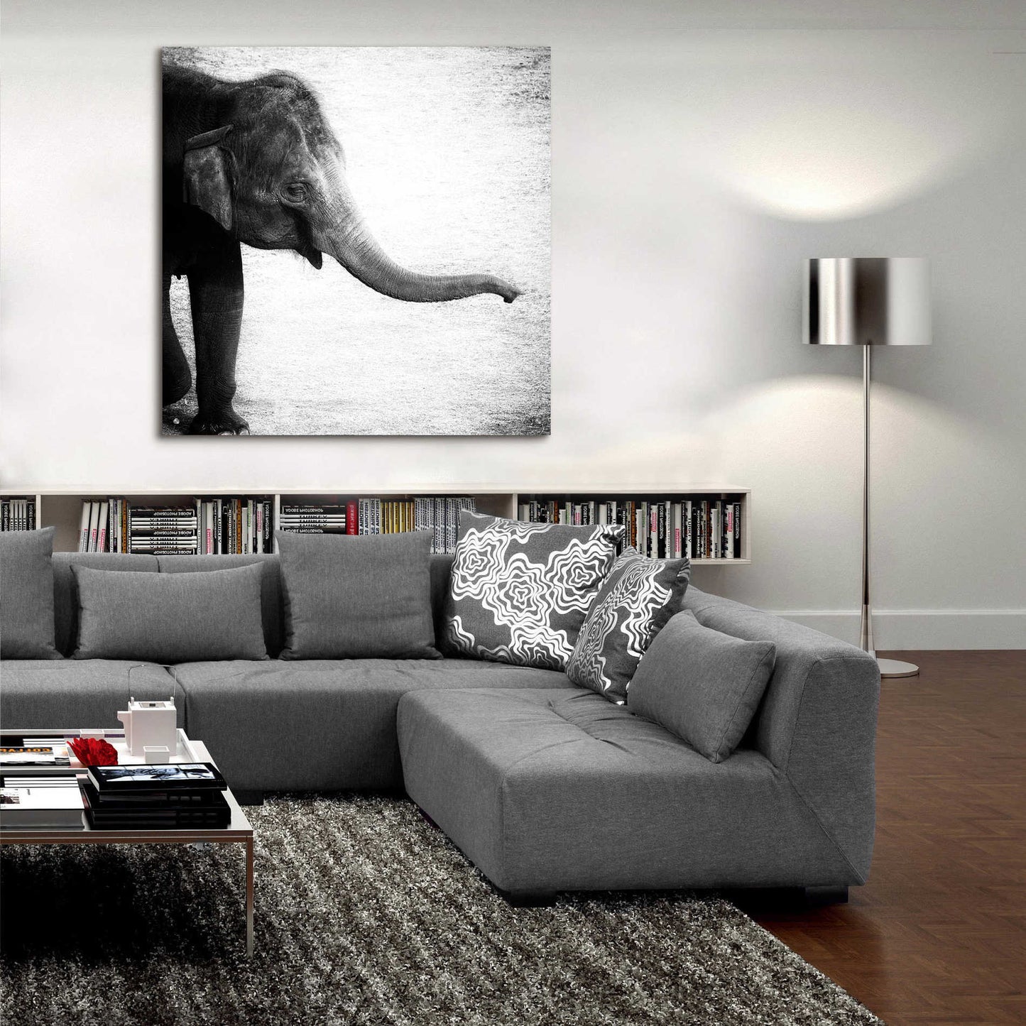 Epic Art 'Elephant II' by Debra Van Swearingen, Acrylic Glass Wall Art,36x36