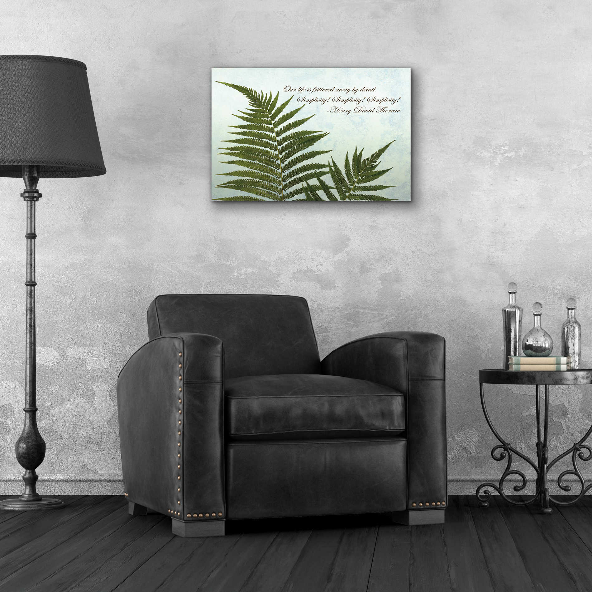 Epic Art 'Delicate Fern' by Debra Van Swearingen, Acrylic Glass Wall Art,24x16