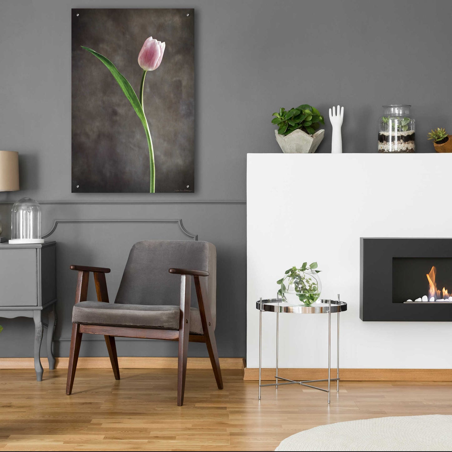 Epic Art 'Spring Tulips II' by Debra Van Swearingen, Acrylic Glass Wall Art,24x36