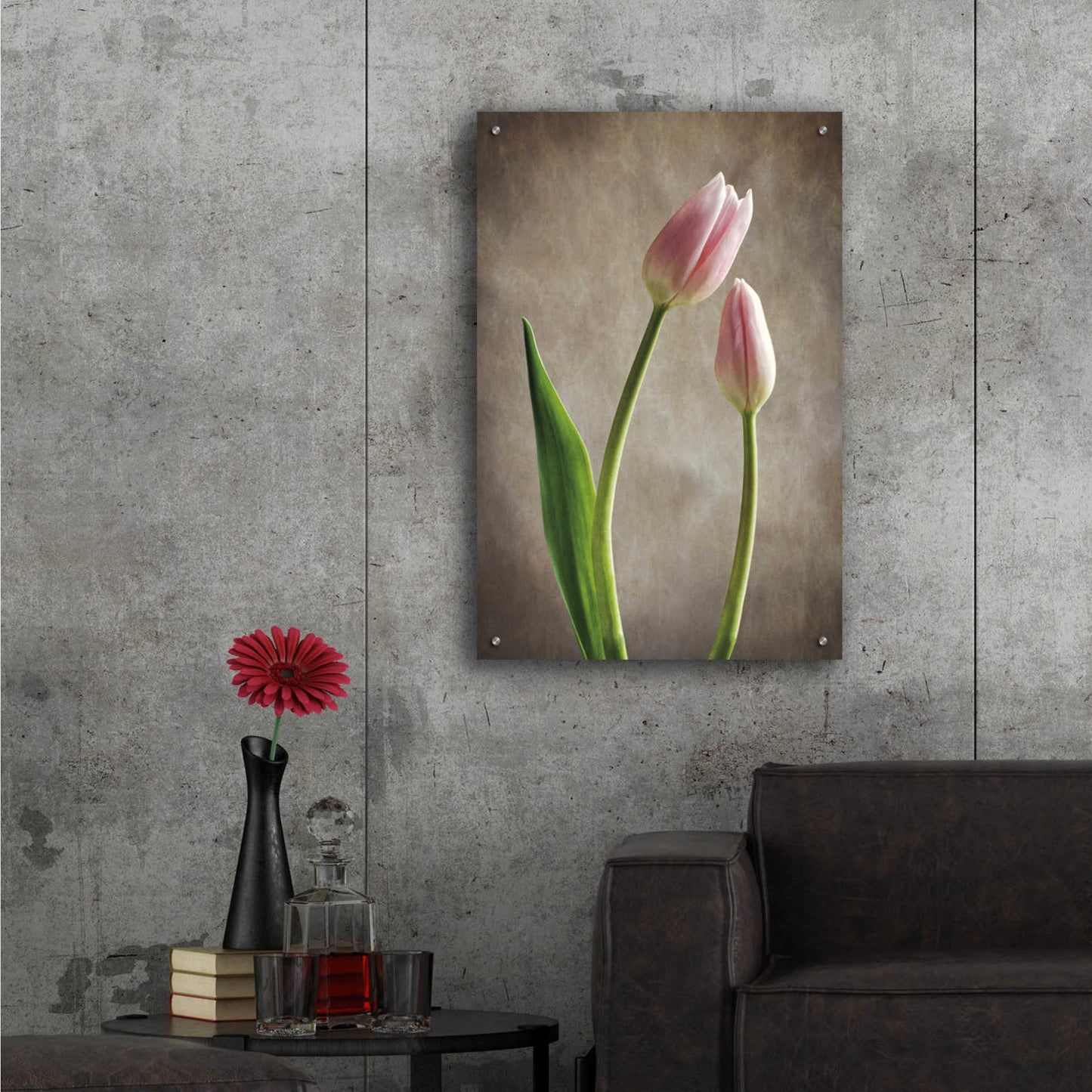 Epic Art 'Spring Tulips III' by Debra Van Swearingen, Acrylic Glass Wall Art,24x36