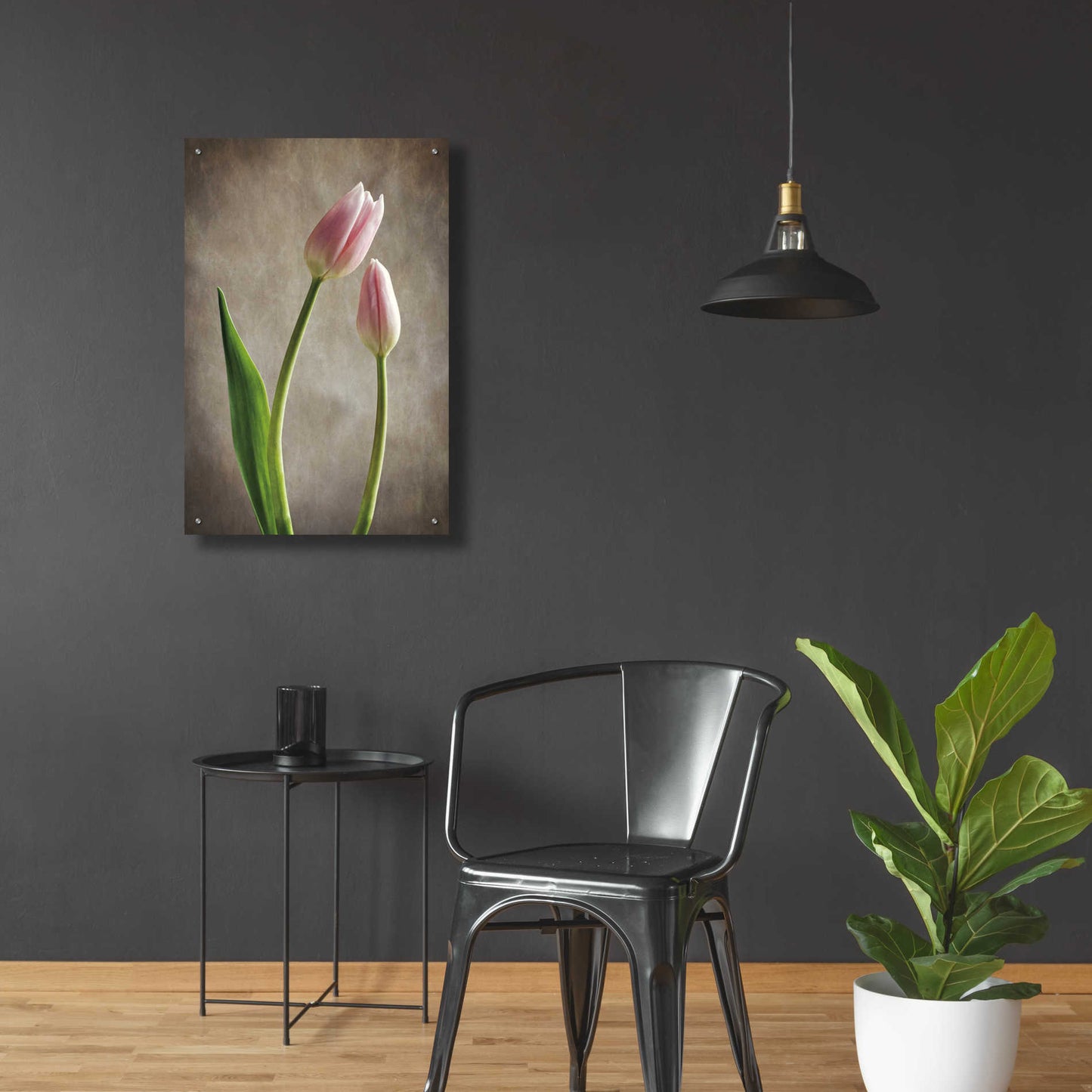 Epic Art 'Spring Tulips III' by Debra Van Swearingen, Acrylic Glass Wall Art,24x36