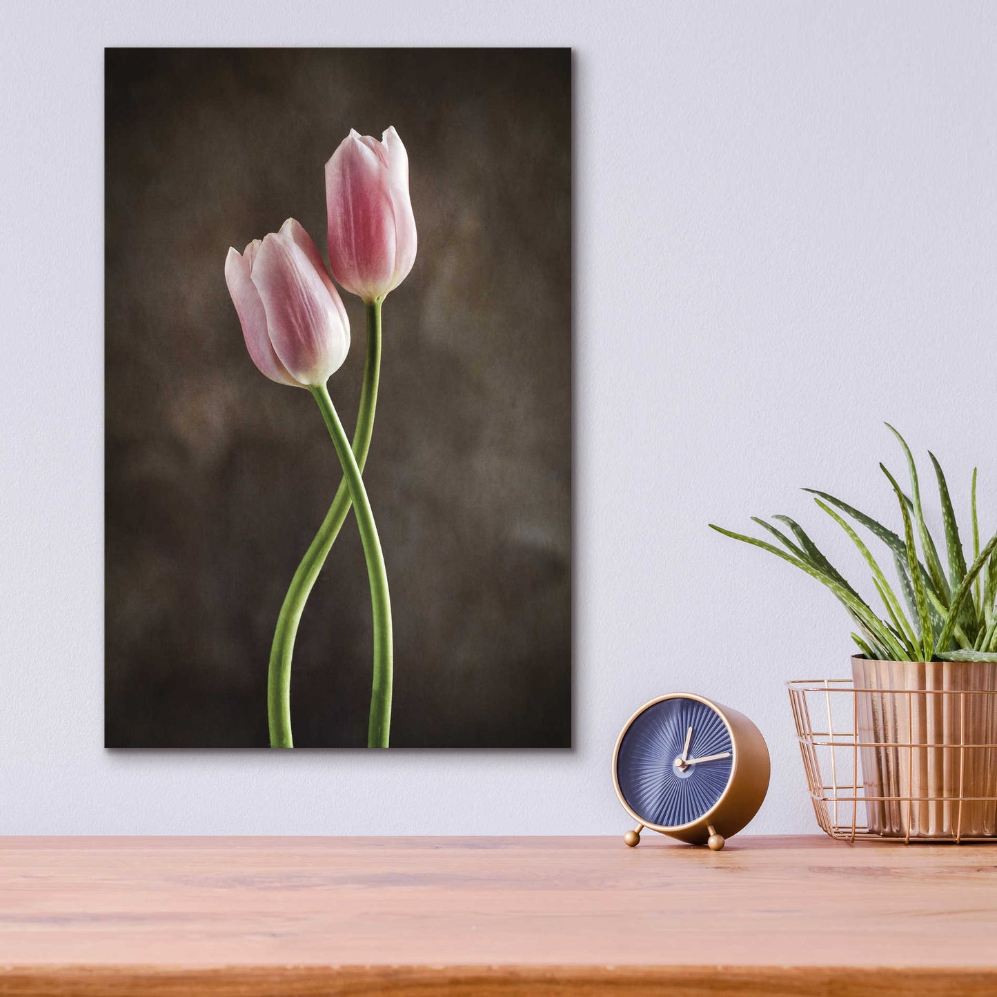 Epic Art 'Spring Tulips V' by Debra Van Swearingen, Acrylic Glass Wall Art,12x16