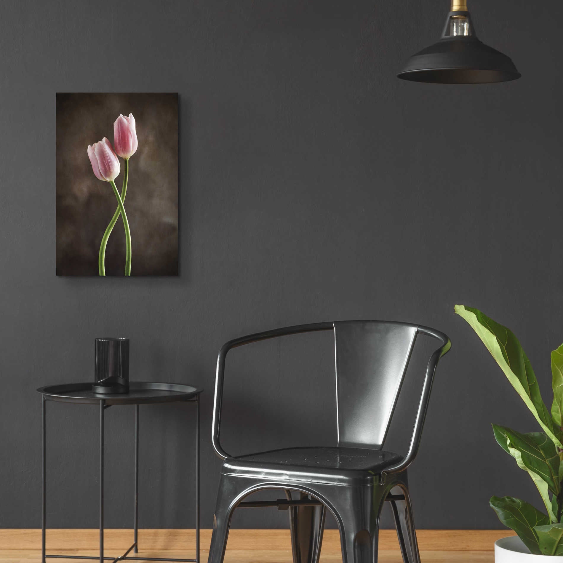 Epic Art 'Spring Tulips V' by Debra Van Swearingen, Acrylic Glass Wall Art,16x24