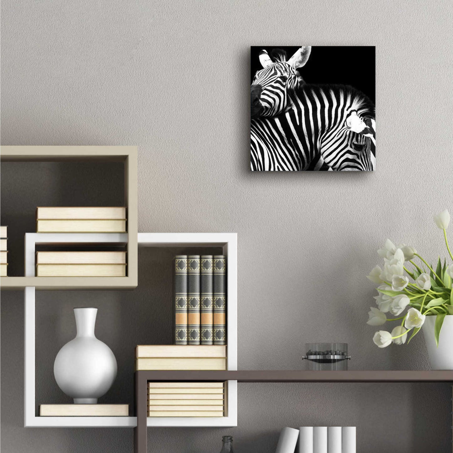 Epic Art 'Zebra VI' by Debra Van Swearingen, Acrylic Glass Wall Art,12x12