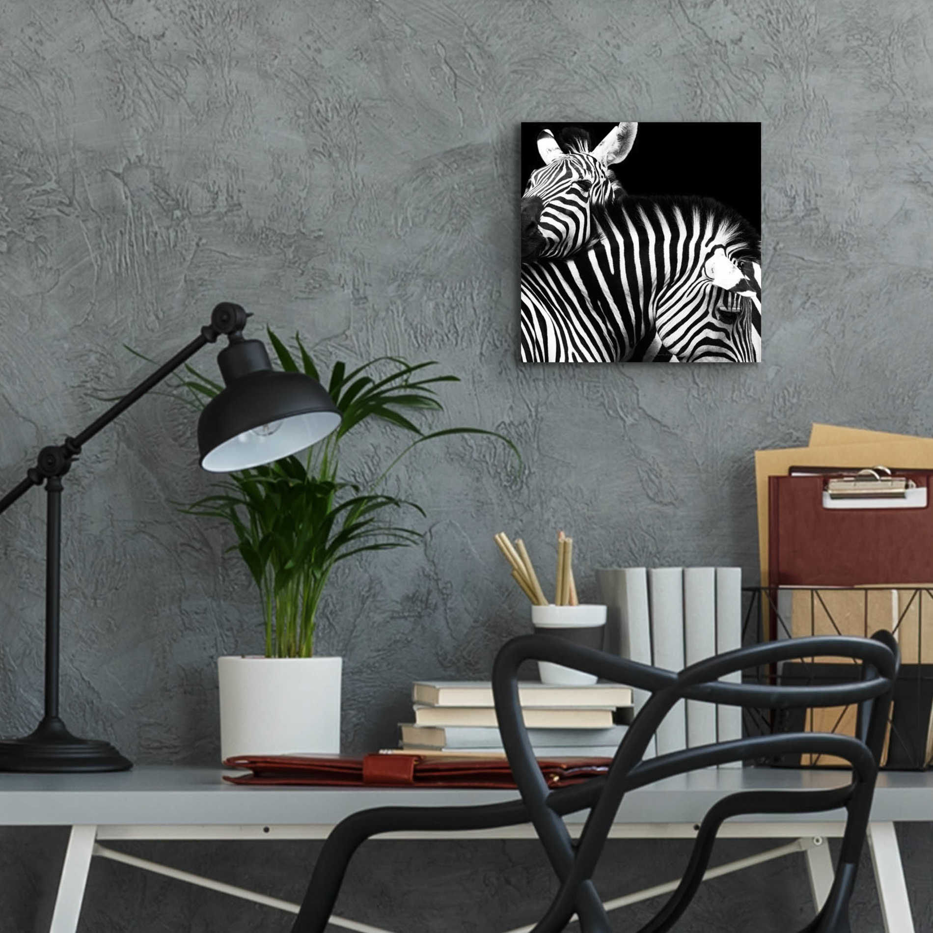 Epic Art 'Zebra VI' by Debra Van Swearingen, Acrylic Glass Wall Art,12x12