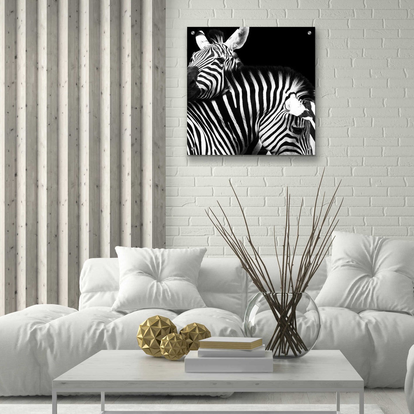 Epic Art 'Zebra VI' by Debra Van Swearingen, Acrylic Glass Wall Art,24x24