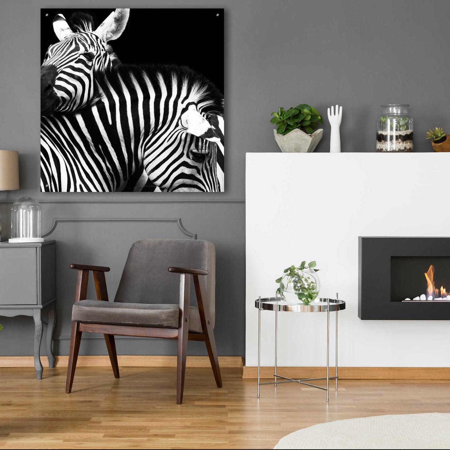 Epic Art 'Zebra VI' by Debra Van Swearingen, Acrylic Glass Wall Art,36x36