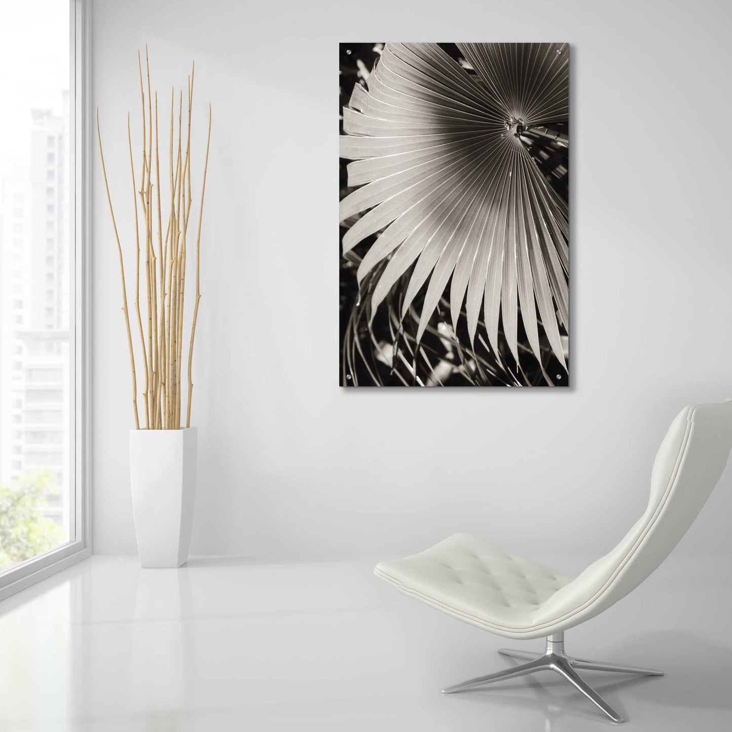 Epic Art 'Palm Frond 2' by Debra Van Swearingen, Acrylic Glass Wall Art,24x36