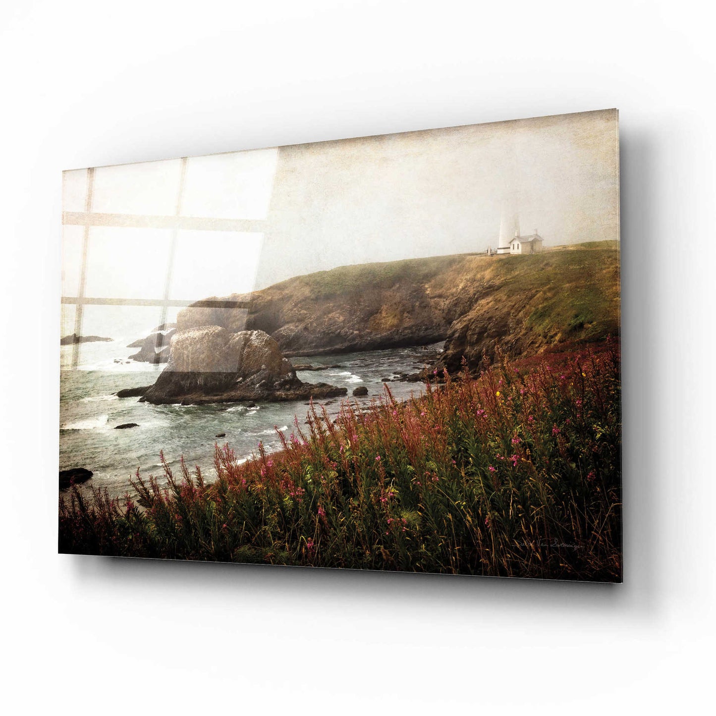 Epic Art 'Coastal Mist' by Debra Van Swearingen, Acrylic Glass Wall Art,16x12