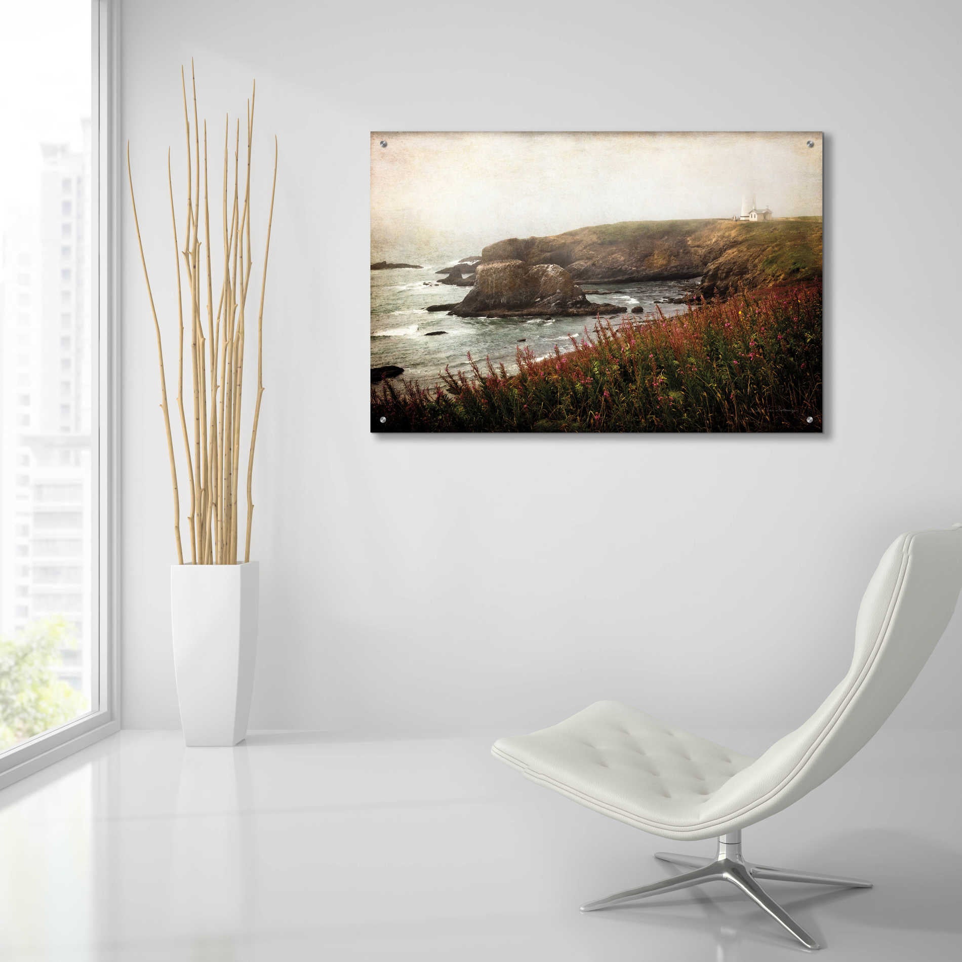 Epic Art 'Coastal Mist' by Debra Van Swearingen, Acrylic Glass Wall Art,36x24