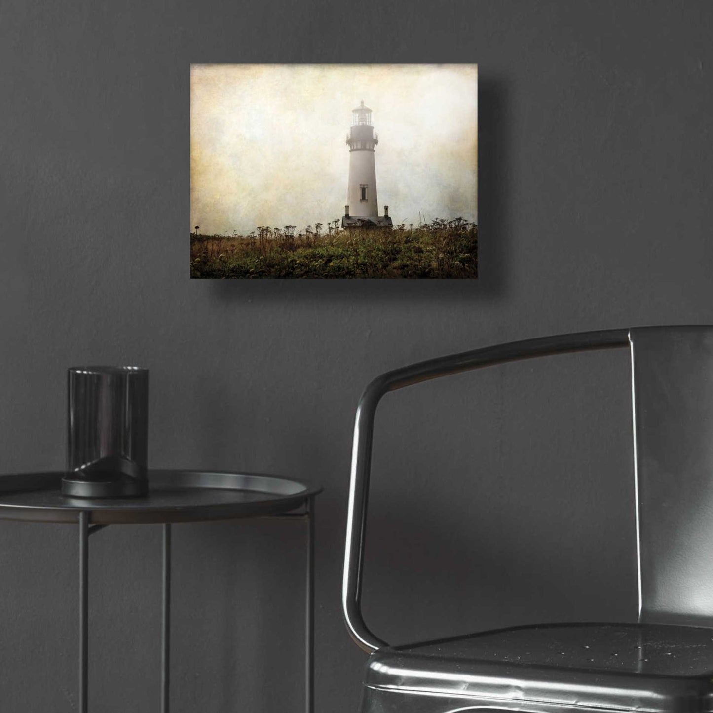 Epic Art 'Lonely Lighthouse II' by Debra Van Swearingen, Acrylic Glass Wall Art,16x12