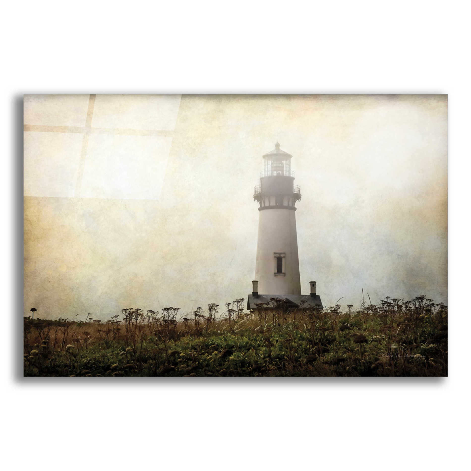 Epic Art 'Lonely Lighthouse II' by Debra Van Swearingen, Acrylic Glass Wall Art,16x12