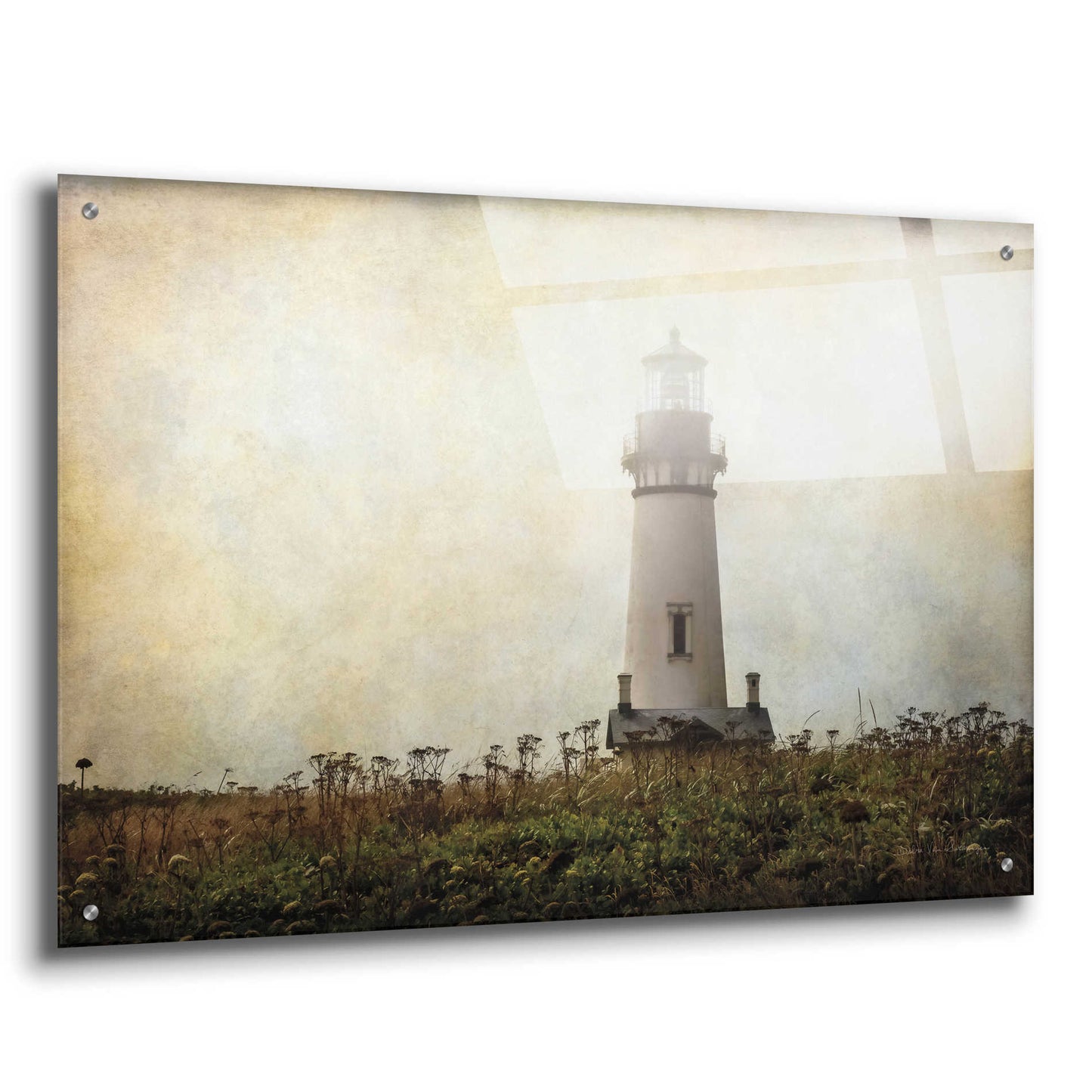 Epic Art 'Lonely Lighthouse II' by Debra Van Swearingen, Acrylic Glass Wall Art,36x24