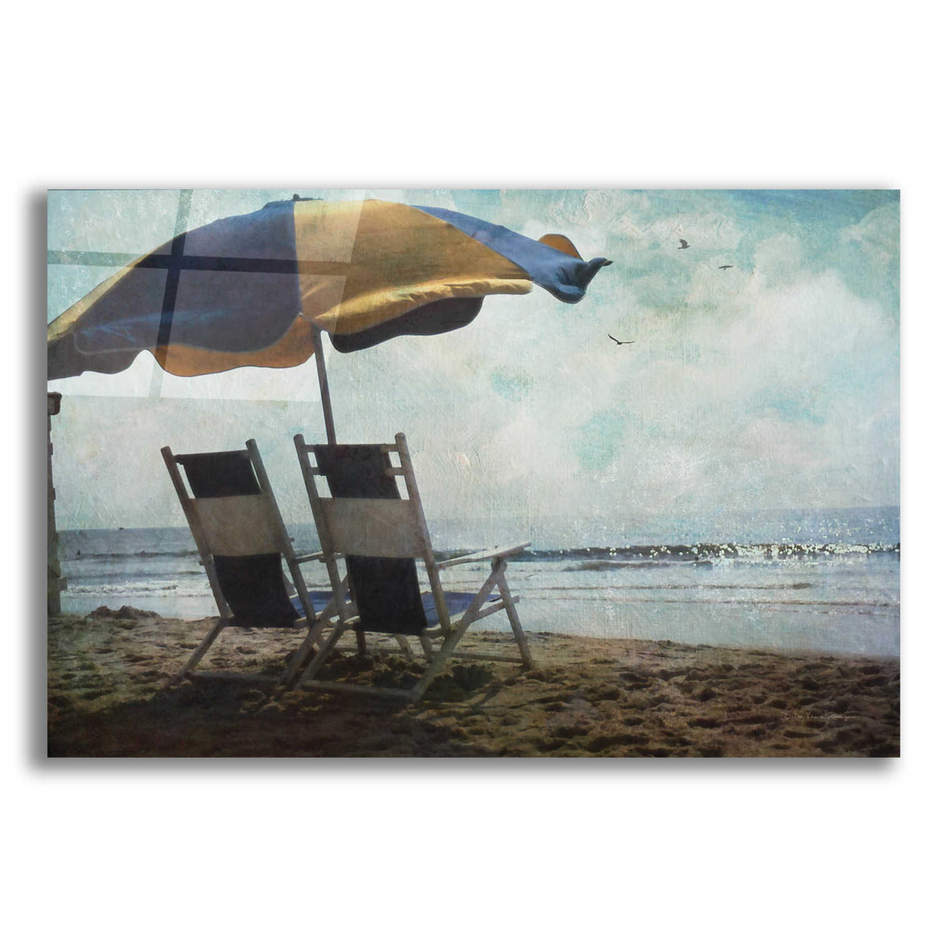 Epic Art 'Sea For Two' by Debra Van Swearingen, Acrylic Glass Wall Art,16x12