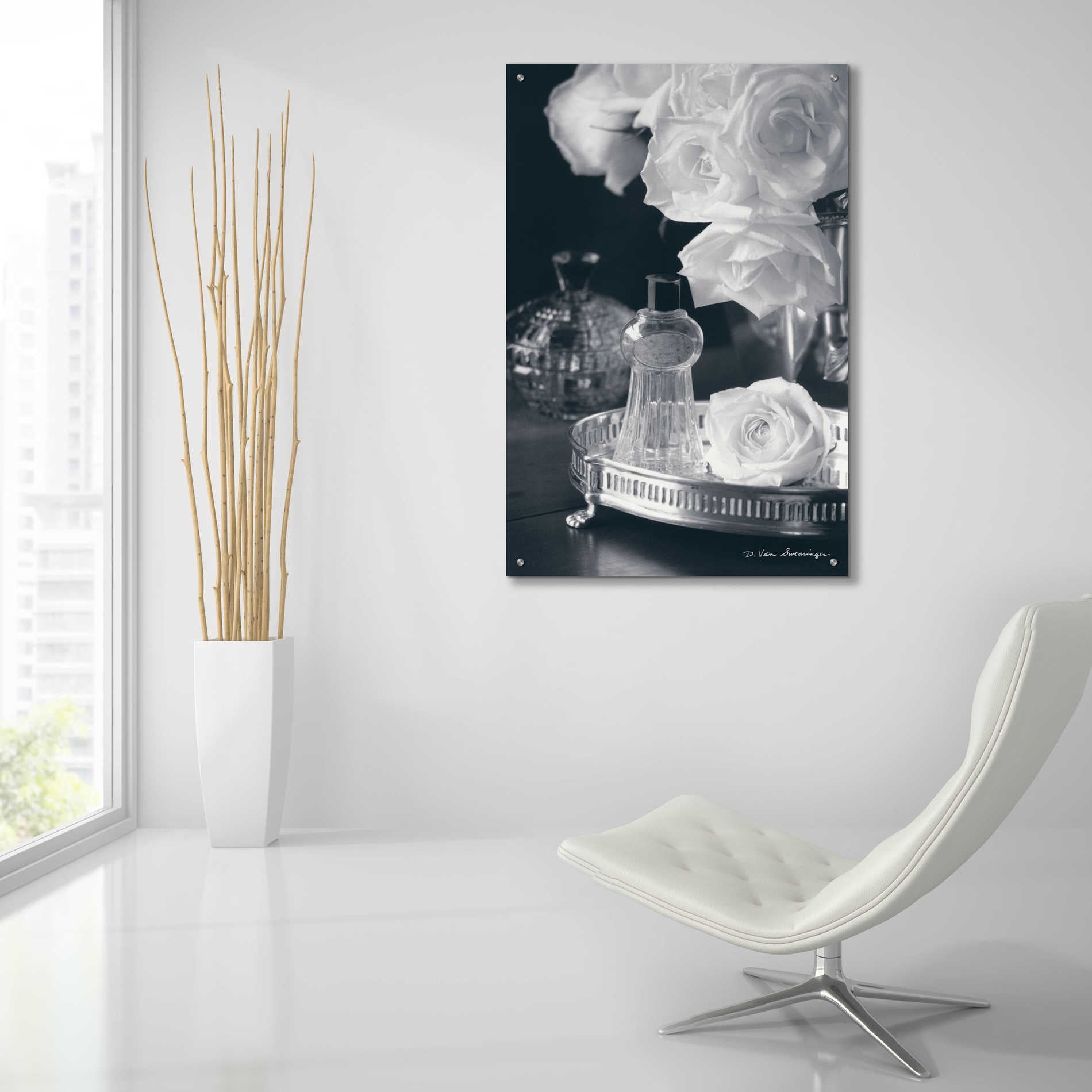 Epic Art 'Vintage Vanity II' by Debra Van Swearingen, Acrylic Glass Wall Art,24x36