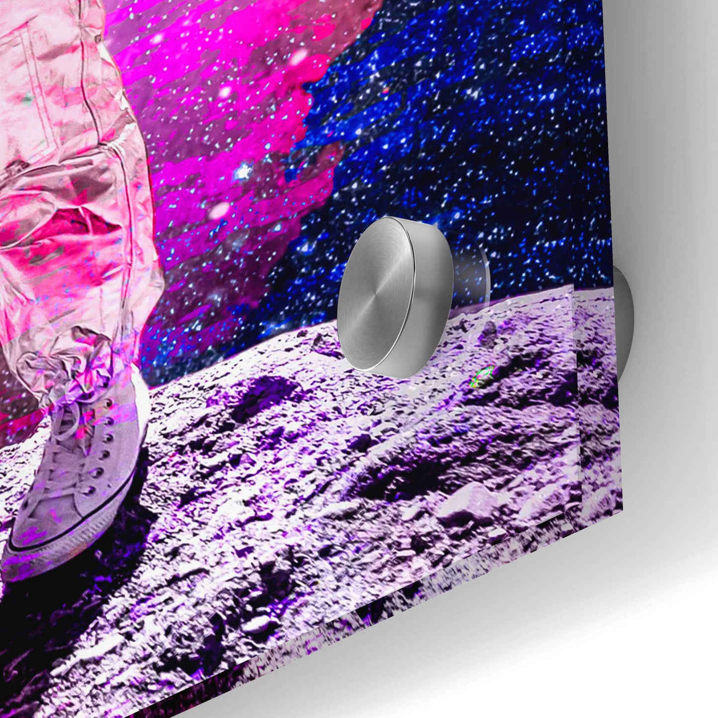 Epic Art 'Bitcoin to the Moon, ' Acrylic Glass Wall Art,24x24