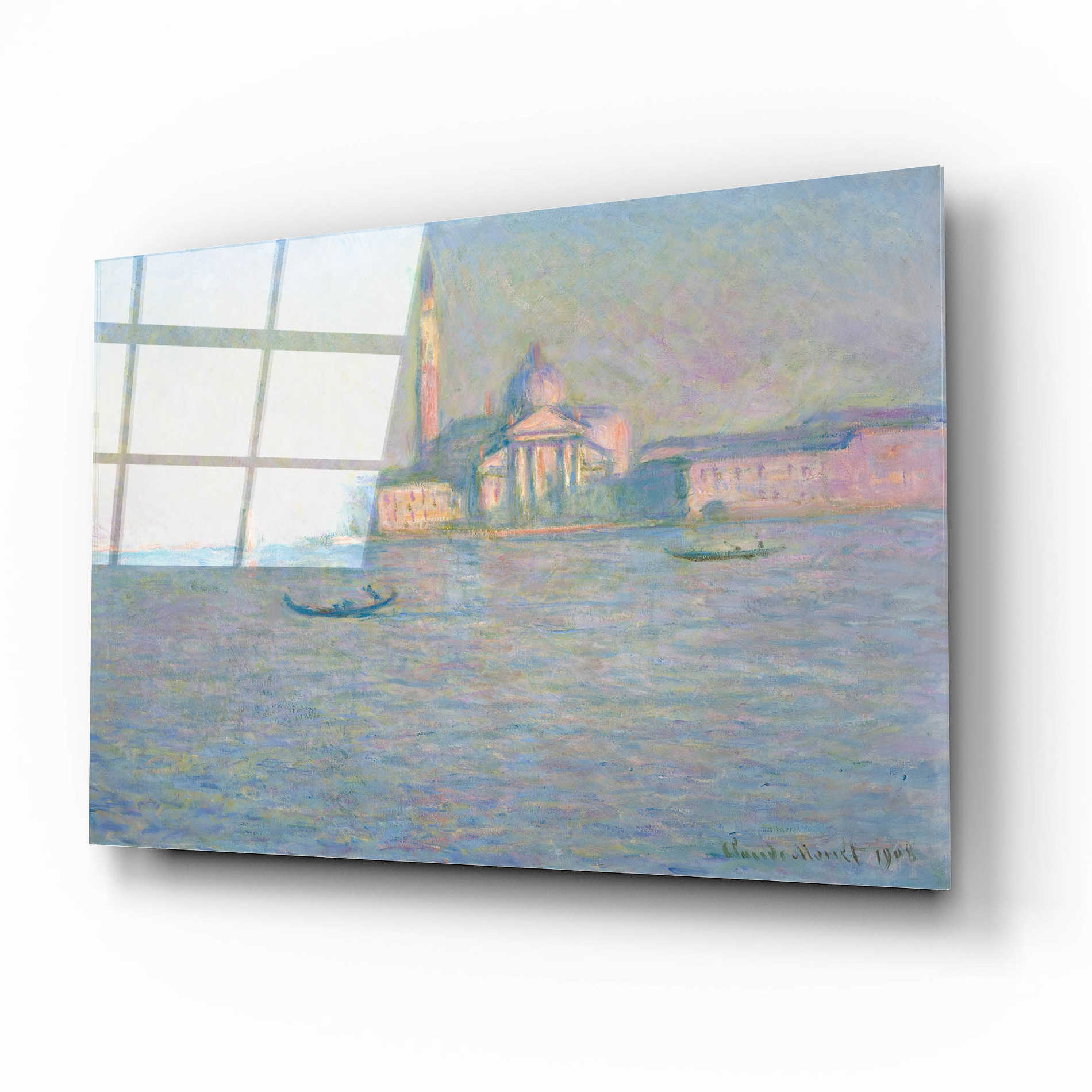 Epic Art 'The Church of San Giorgio Maggiore, Venice' by Claude Monet, Acrylic Glass Wall Art,16x12