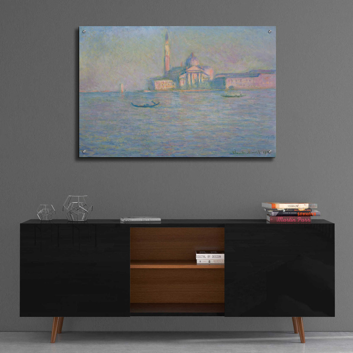 Epic Art 'The Church of San Giorgio Maggiore, Venice' by Claude Monet, Acrylic Glass Wall Art,36x24