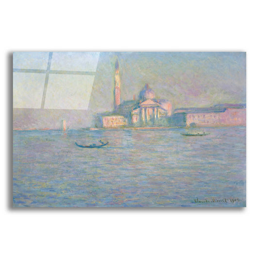 Epic Art 'The Church of San Giorgio Maggiore, Venice' by Claude Monet, Acrylic Glass Wall Art,18x12x1.1x0,26x18x1.1x0,40x26x1.74x0,60x40x1.74x0